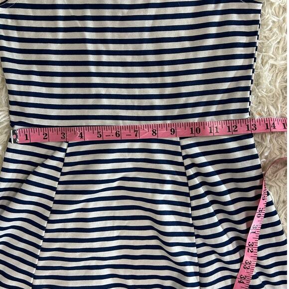 Divided by H&M Women's Size 8 Navy & White Striped Skater Tank Dress #0367 - Picture 11 of 11